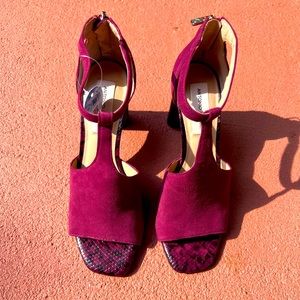 Antonio Milani shoes, block heel, zipper